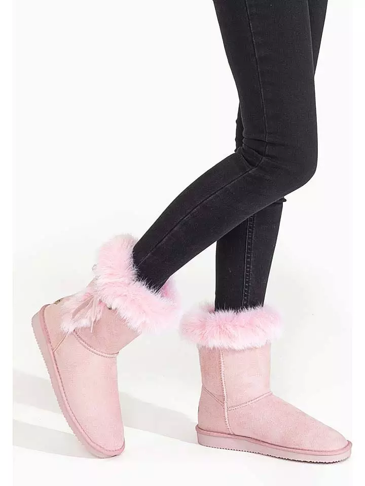 Blackfield Botki zimowe "Chuckson" w kolorze jasnoróżowym rozmiar: 41
