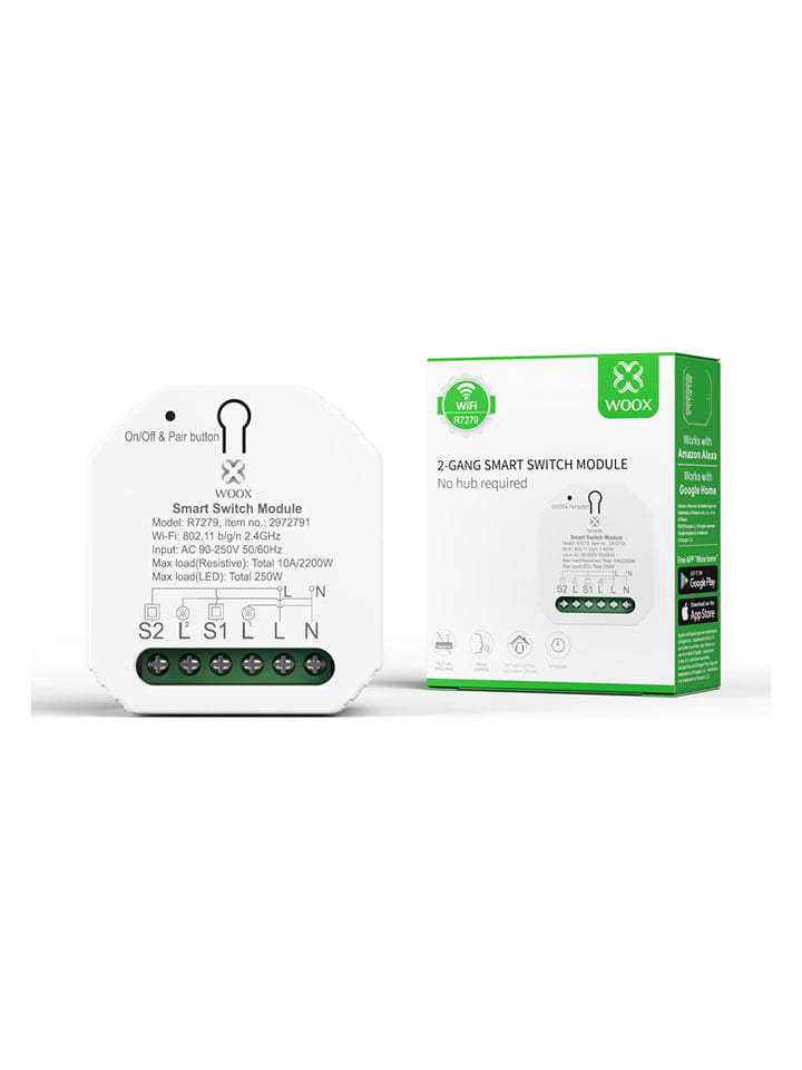 Woox Bezprzewodowy moduł przełącznika "WOOX R7279" w kolorze białym rozmiar: onesize