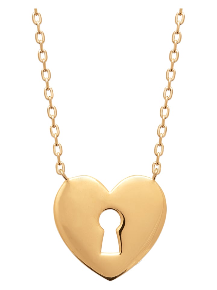 L'Atélier Précieux Pozłacany naszyjnik z elementem ozdobnym - dł. 45 cm rozmiar: onesize