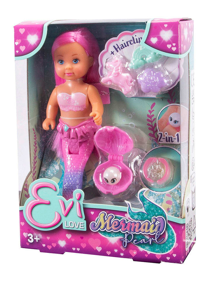 Simba Lalka "Evi Love Mermaid Pearl" z akcesoriami - 3+ rozmiar: onesize