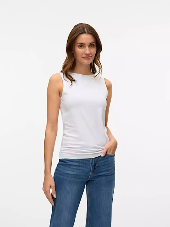 Vero Moda Top w kolorze białym rozmiar: M
