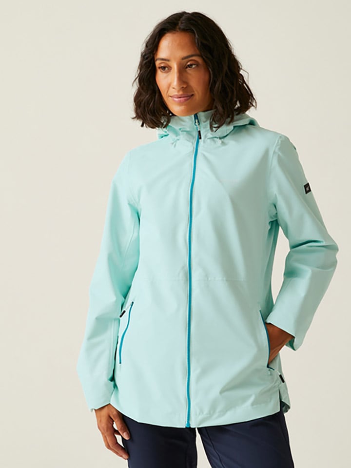 Regatta Kurtka przeciwdeszczowa "Hamara IV" w kolorze błękitnym rozmiar: 44