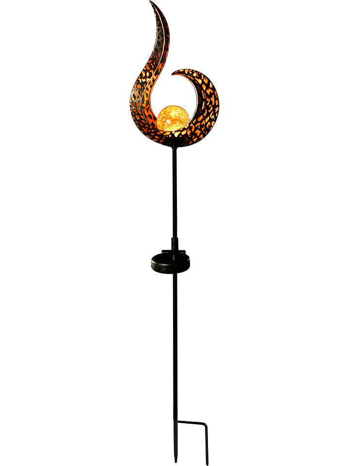 Globo lighting Ogrodowa lampa solarna LED w kolorze złotym - 16,5 x 90 cm rozmiar: onesize