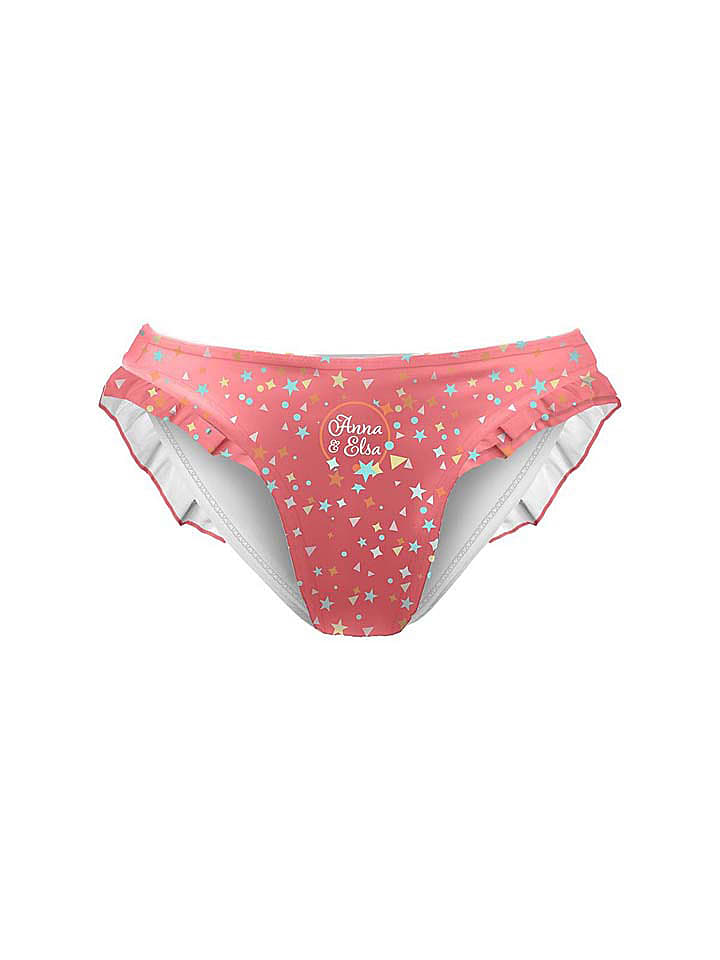 Disney Frozen Kąpielówki "Kraina Lodu" w kolorze koralowym rozmiar: 104