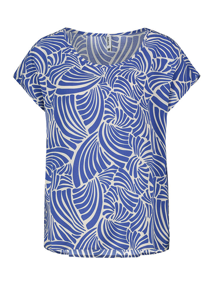 Sublevel Bluzka w kolorze niebiesko-białym rozmiar: XS