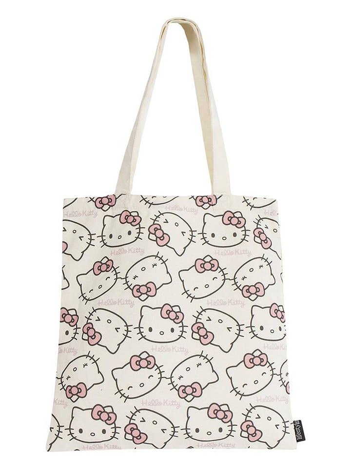 Hello Kitty Shopper bag "Hello Kitty" w kolorze kremowym rozmiar: onesize