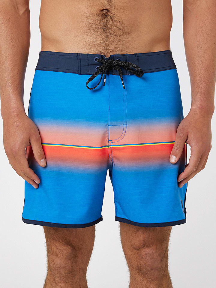 Rip Curl Szorty kąpielowe "Mirage Retro Mama Fizz" w kolorze niebiesko-jasnoróżowym rozmiar: W30