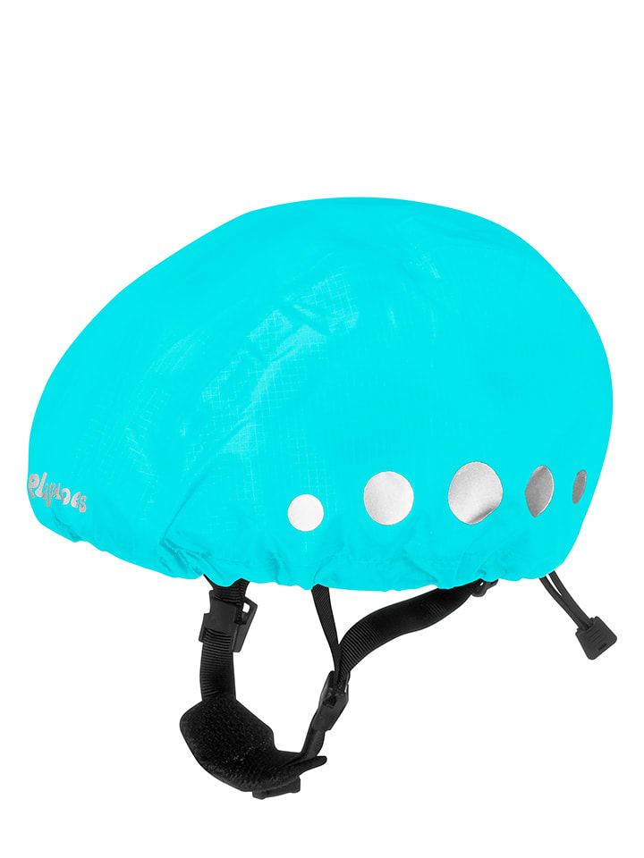 Playshoes Osłona przeciwdeszczowa w kolorze turkusowym na kask rozmiar: 51-56 cm