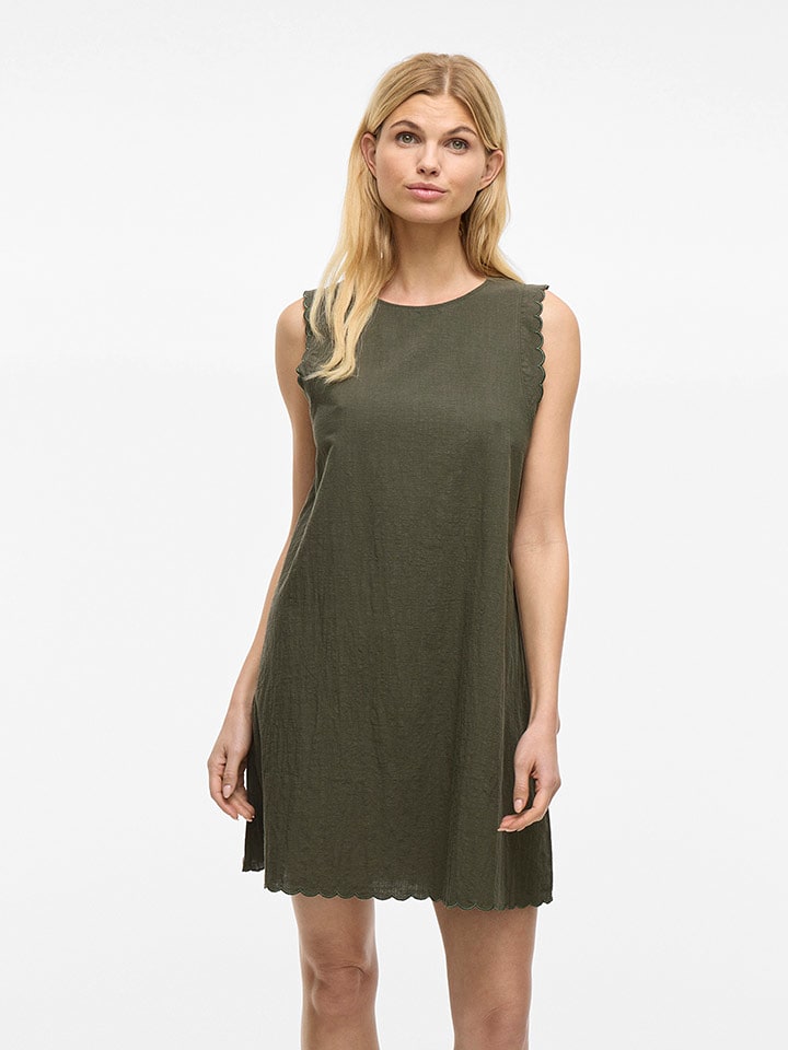 Vila Sukienka w kolorze khaki rozmiar: 34