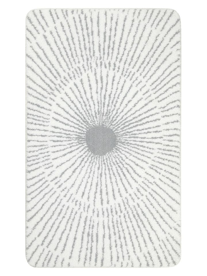 Wecon Home Dywanik łazienkowy "Basics Jasbeer" w kolorze biało-szarym rozmiar: 60x100 cm