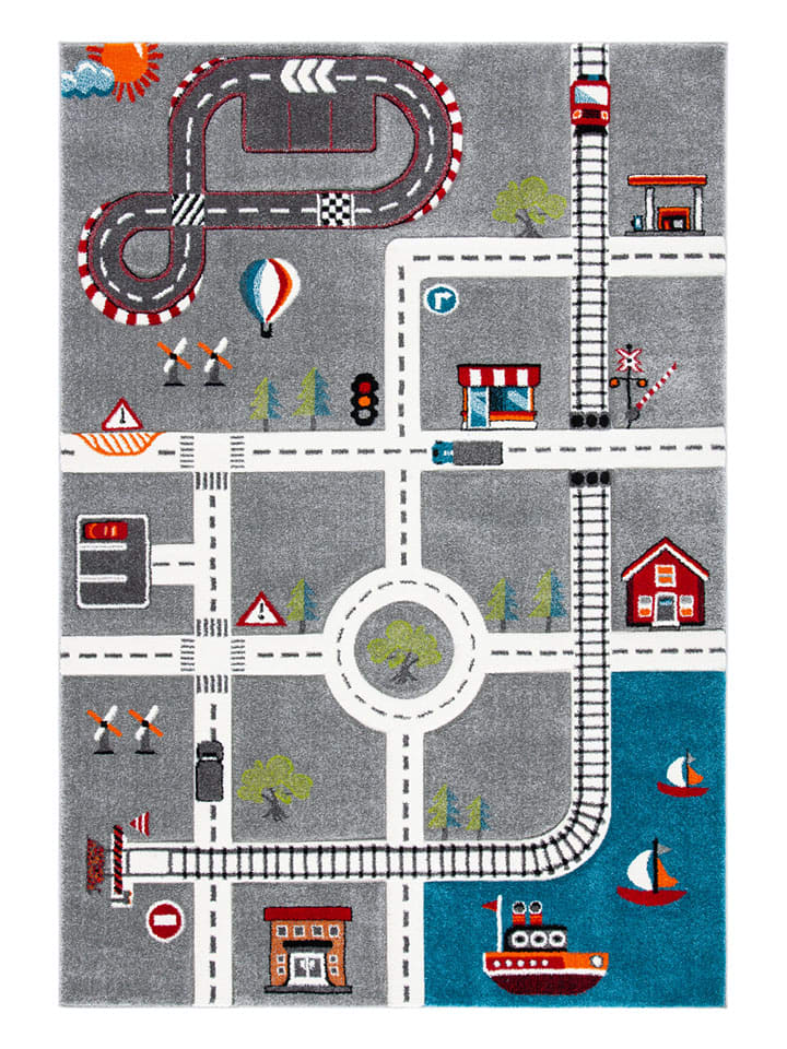 Safavieh Dywan "Carousel" w kolorze szarym ze wzorem rozmiar: 244x305 cm