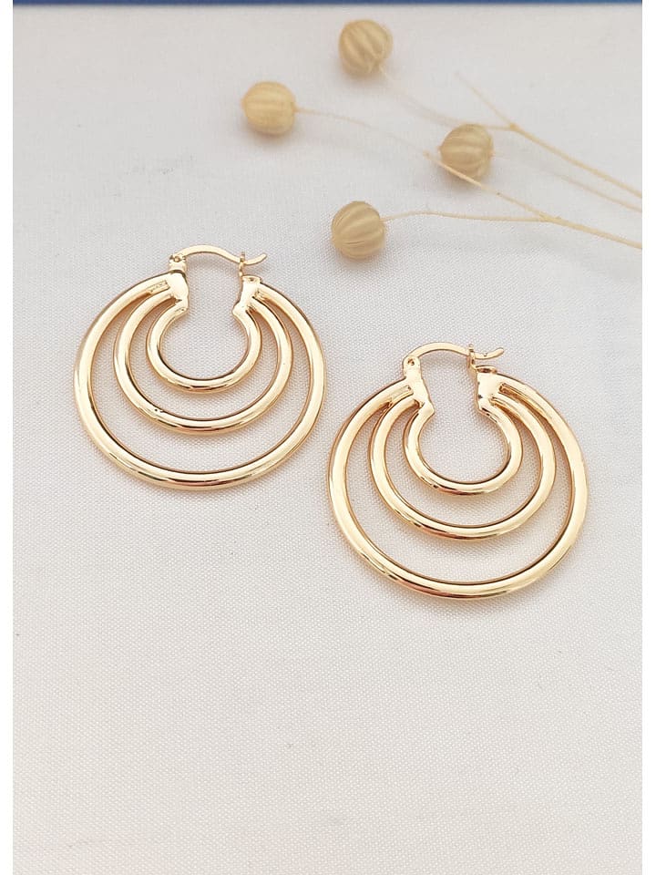 atelier MIU Pozłacane kolczyki-kreole rozmiar: onesize