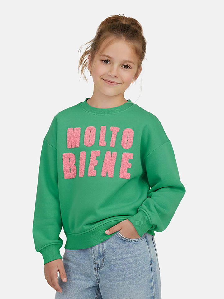 Cars Bluza "Lyncy" w kolorze zielonym rozmiar: 176