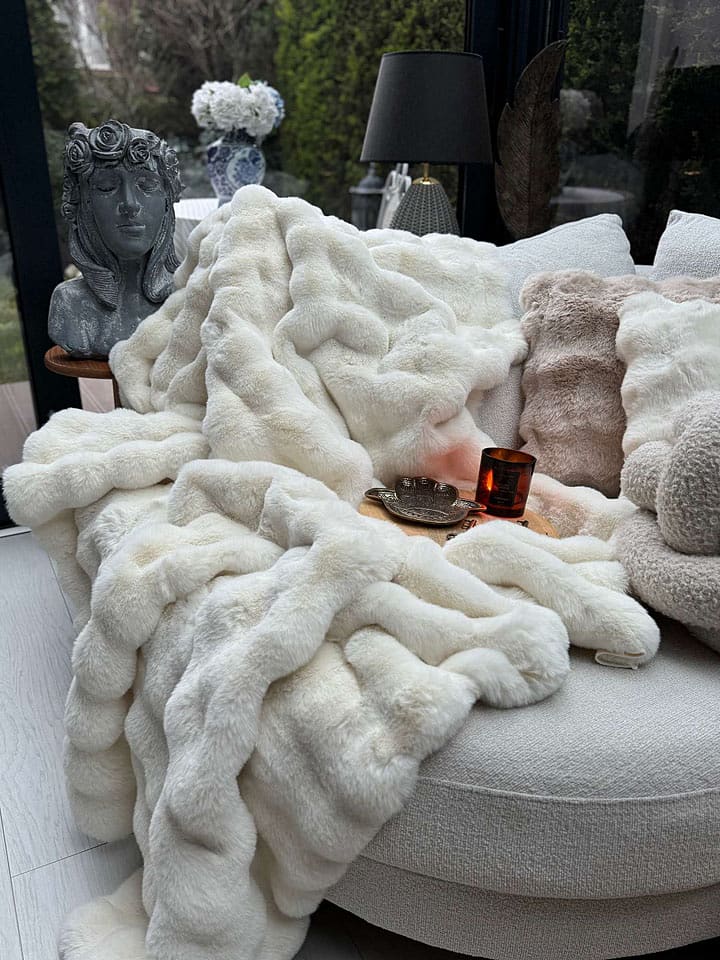 Elizabed Pled w kolorze kremowym rozmiar: 150x100 cm