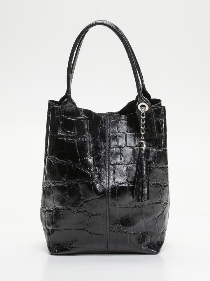 Abaco Skórzana torebka "Star" w kolorze czarnym - 37 x 25 x 35 cm rozmiar: onesize