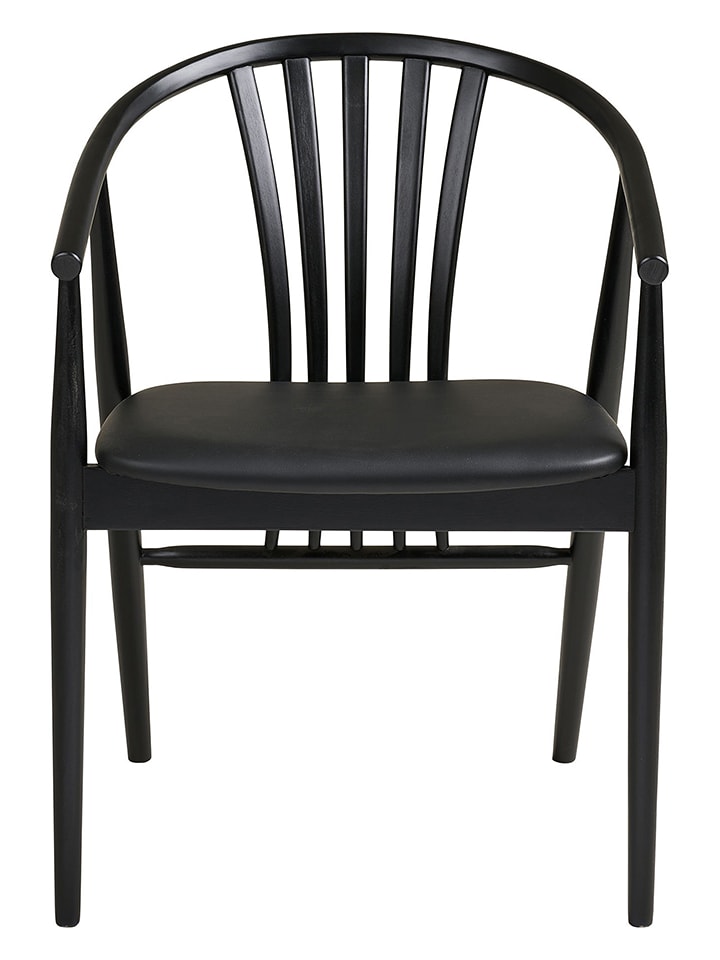 House Nordic Krzesło "Agustin" w kolorze czarnym - 54 x 78 x 57 cm rozmiar: onesize