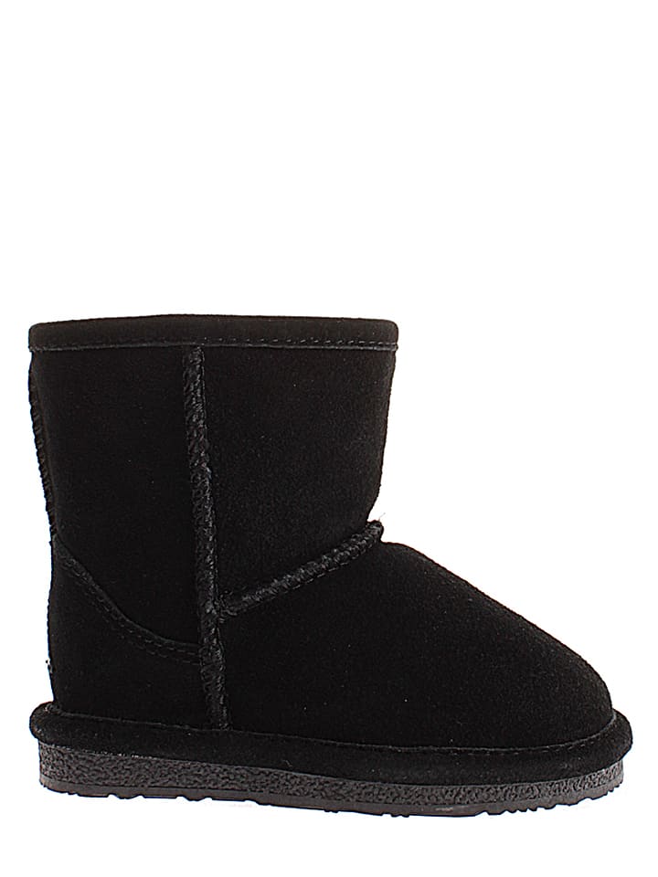 NICEBAY Skórzane botki zimowe "Luna" w kolorze czarnym rozmiar: 23