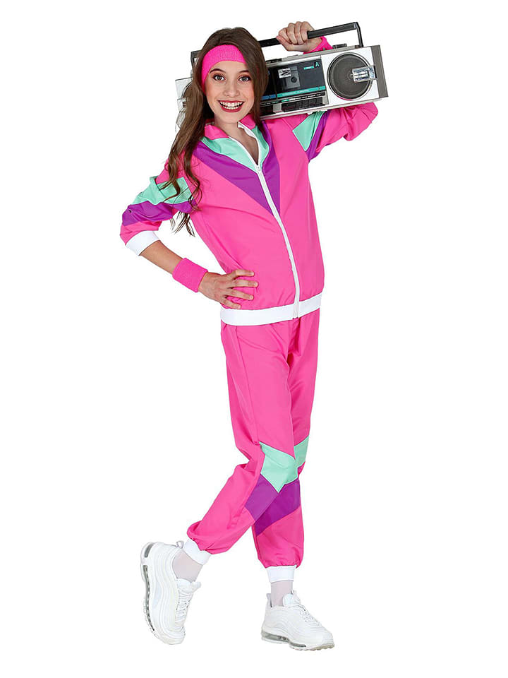 Carnival Party 2-częściowy kostium w kolorze różowym rozmiar: 116