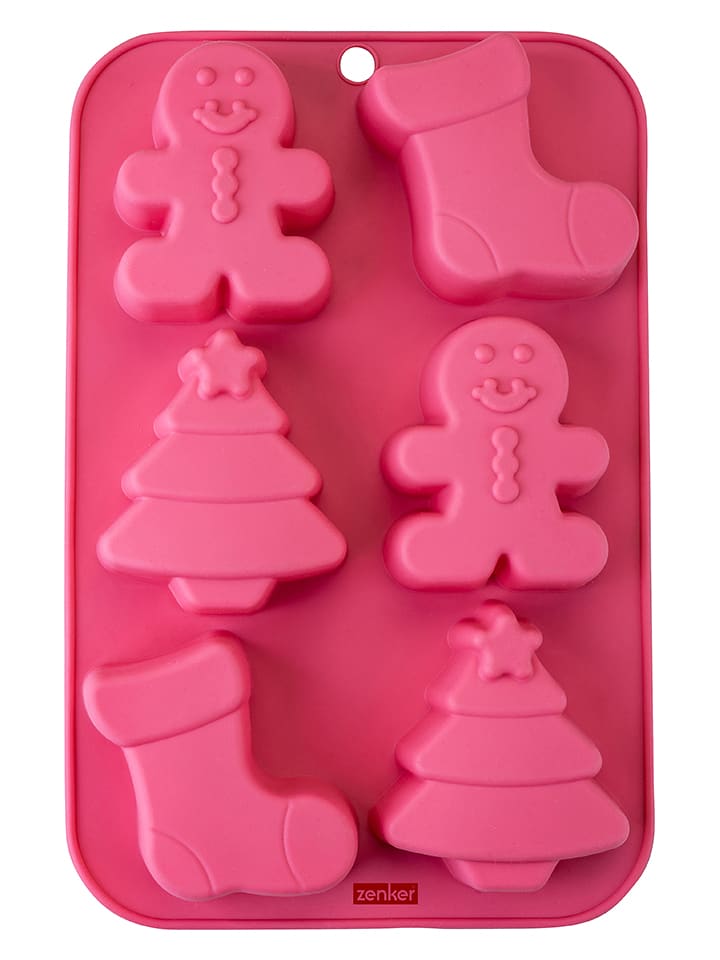 Fackelmann Forma "X-MAS" w kolorze różowym do ciasteczek - 26 x 17 cm rozmiar: onesize