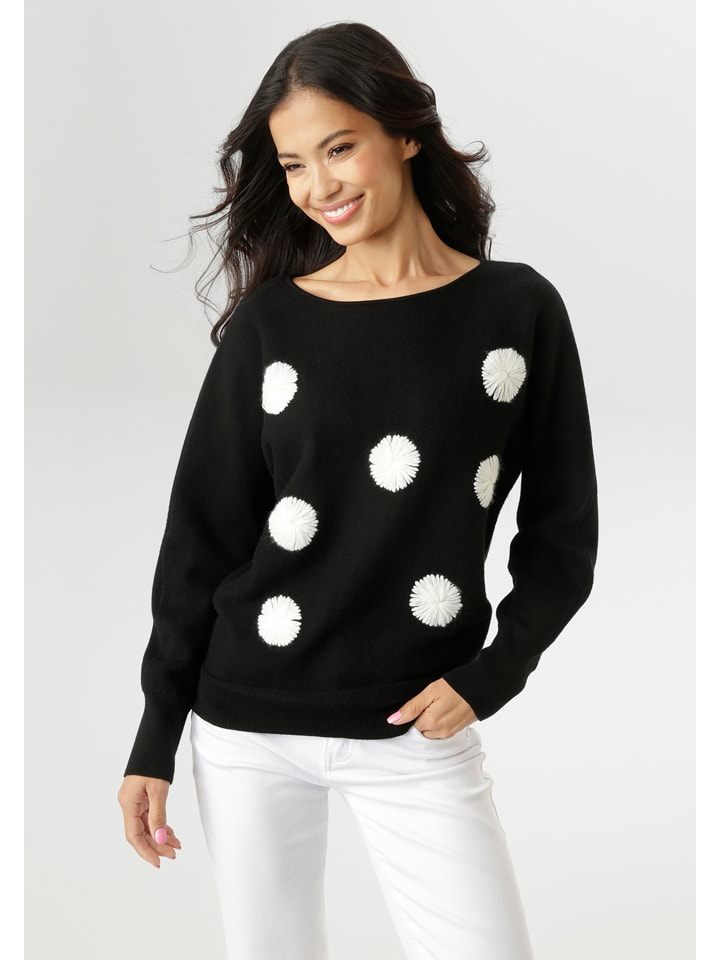 Aniston Sweter w kolorze czarnym rozmiar: 44