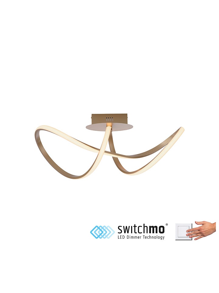 Just Light Lampa sufitowa LED w kolorze złotym - 61 x 24,5 cm rozmiar: onesize