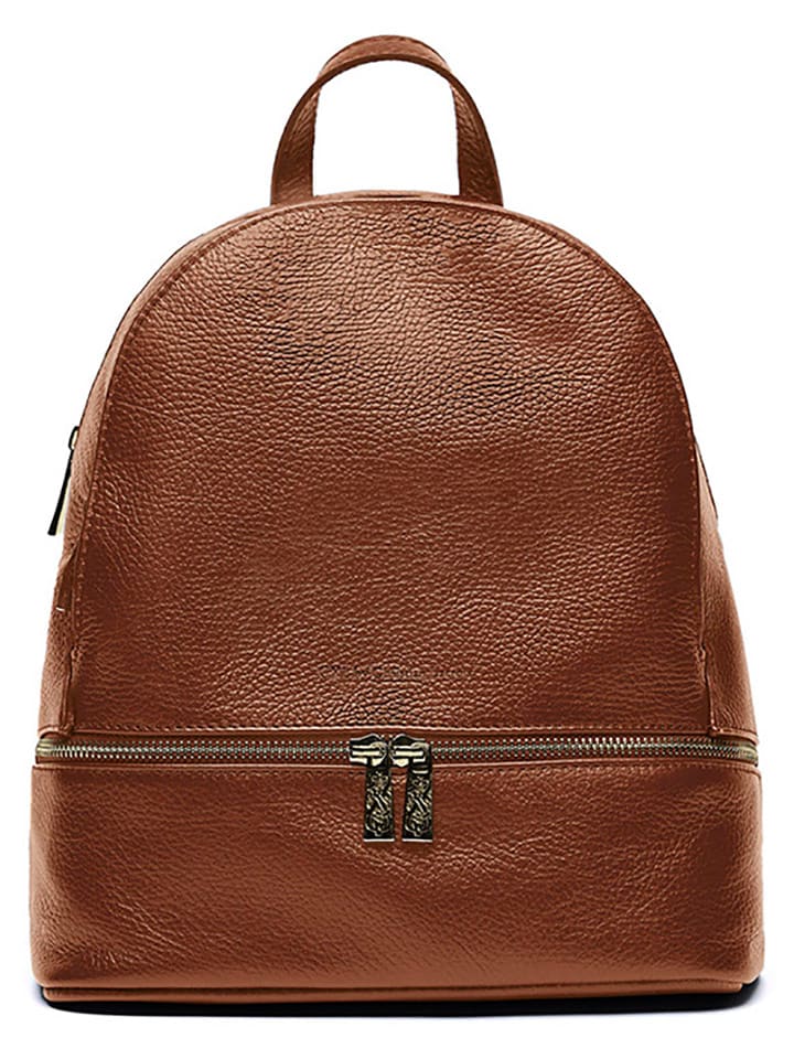 CXL by Christian Lacroix Skórzany plecak "Montorgueil" w kolorze jasnobrązowym - 27 x 29 x 12 cm rozmiar: onesize