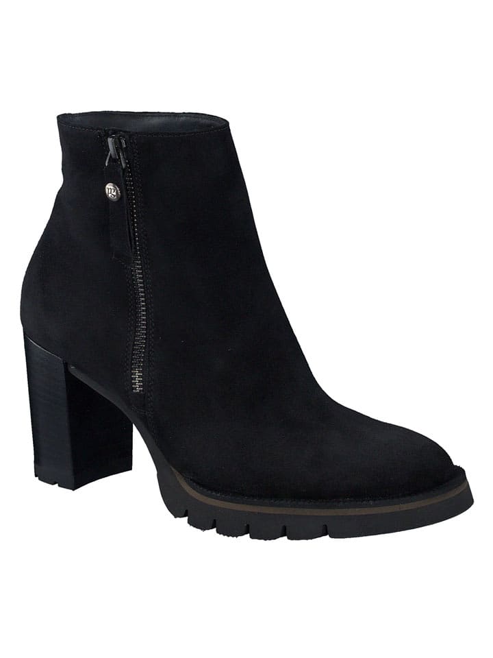 Paul Green Skórzane botki w kolorze czarnym rozmiar: 40