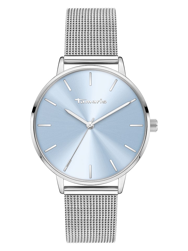 Tamaris Zegarek kwarcowy w kolorze srebrno-błękitnym rozmiar: onesize