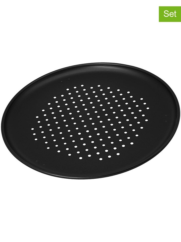 Zenker Formy (2 szt.) "Special Countries" w kolorze czarnym do pizzy - Ø 32 cm rozmiar: onesize