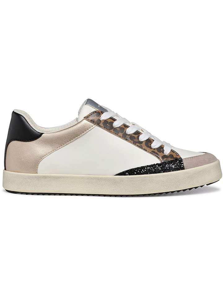 Geox Sneakersy "Blomiee" w kolorze złoto-biało-czarnym rozmiar: 36
