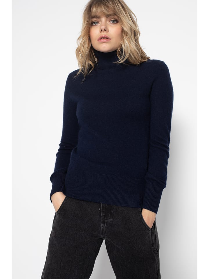 Perfect Cashmere Kaszmirowy golf w kolorze granatowym rozmiar: L