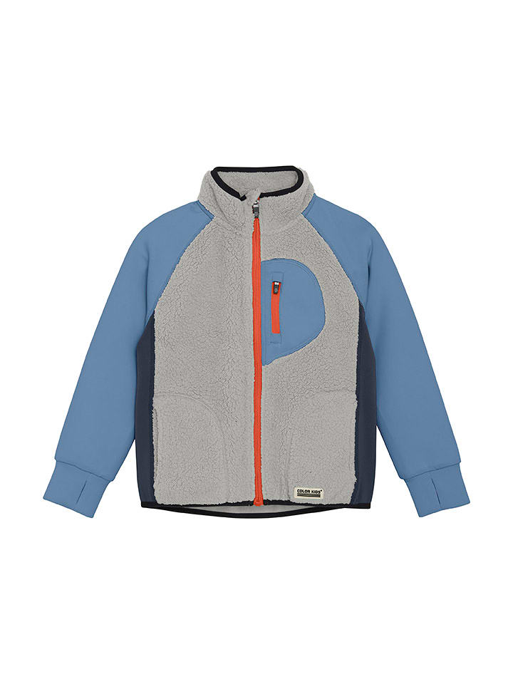 Color Kids Kurtka polarowa w kolorze szaro-niebieskim rozmiar: 104