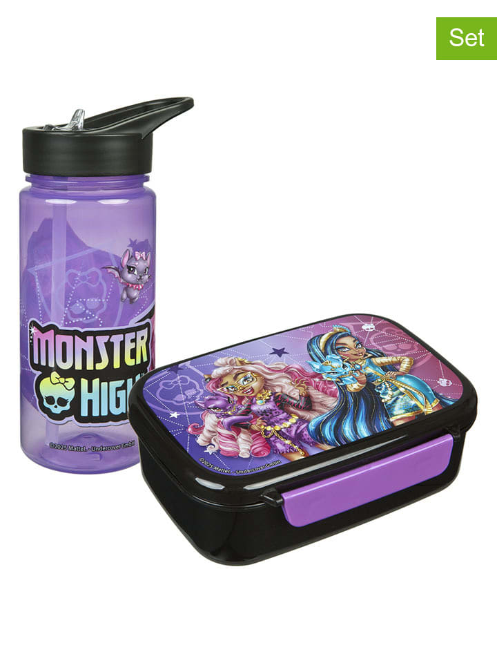 SCOOLI 2-częściowy zestaw "Monster High" w kolorze fioletowym rozmiar: onesize