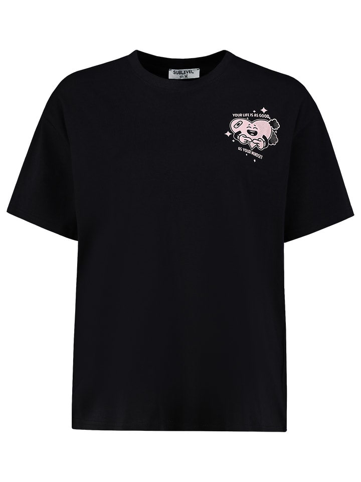 Sublevel Koszulka w kolorze czarnym rozmiar: XS