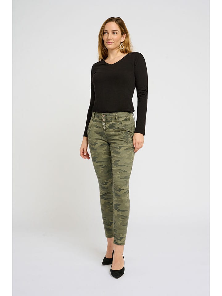 Cream Dżinsy "Penora" - Slim fit - w kolorze khaki rozmiar: W30