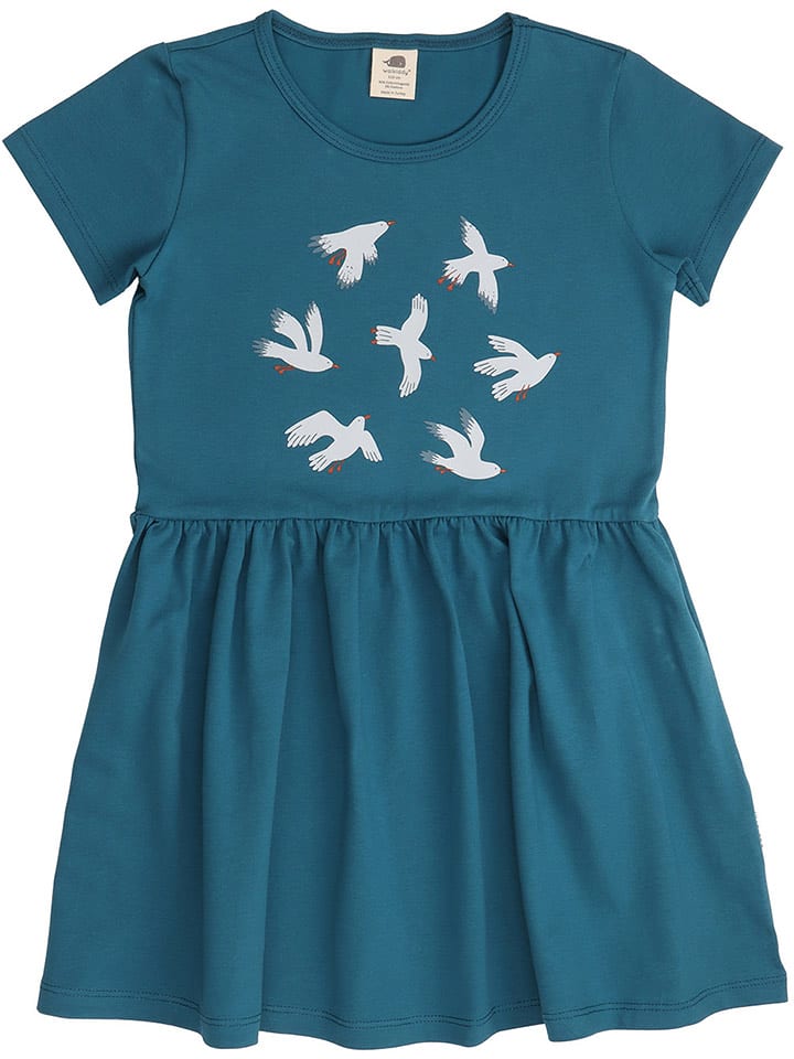 Walkiddy Sukienka w kolorze niebieskim rozmiar: 110