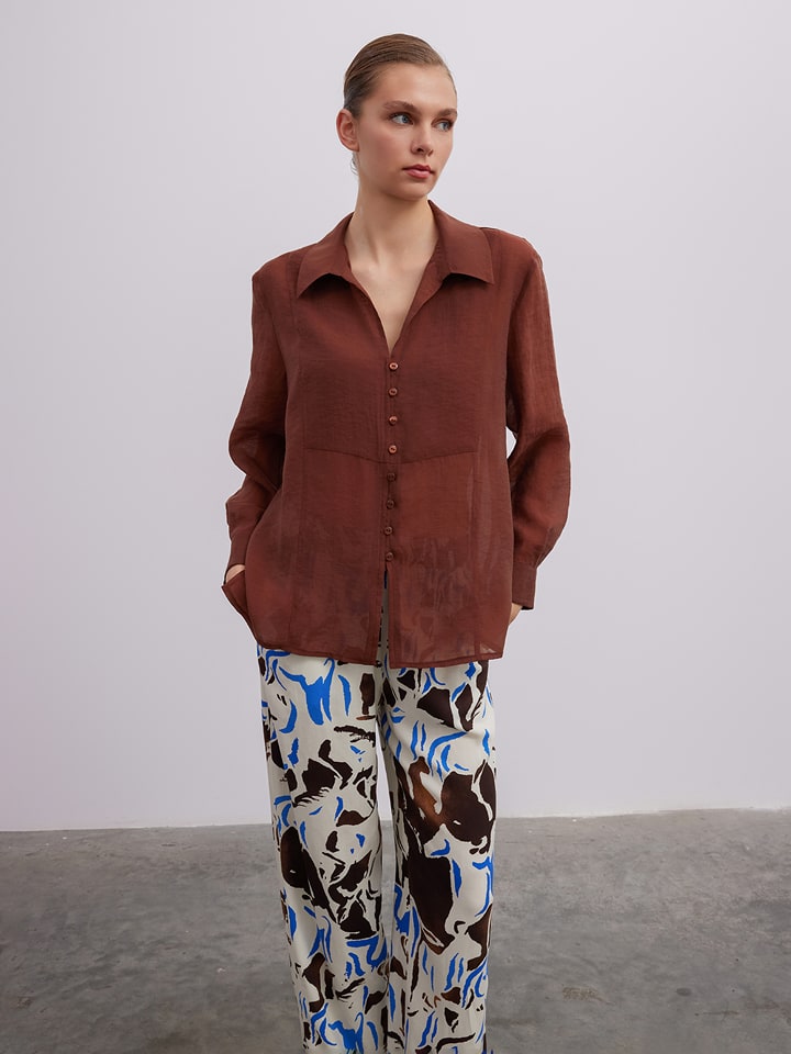 BGN Bluzka w kolorze brązowym rozmiar: 36