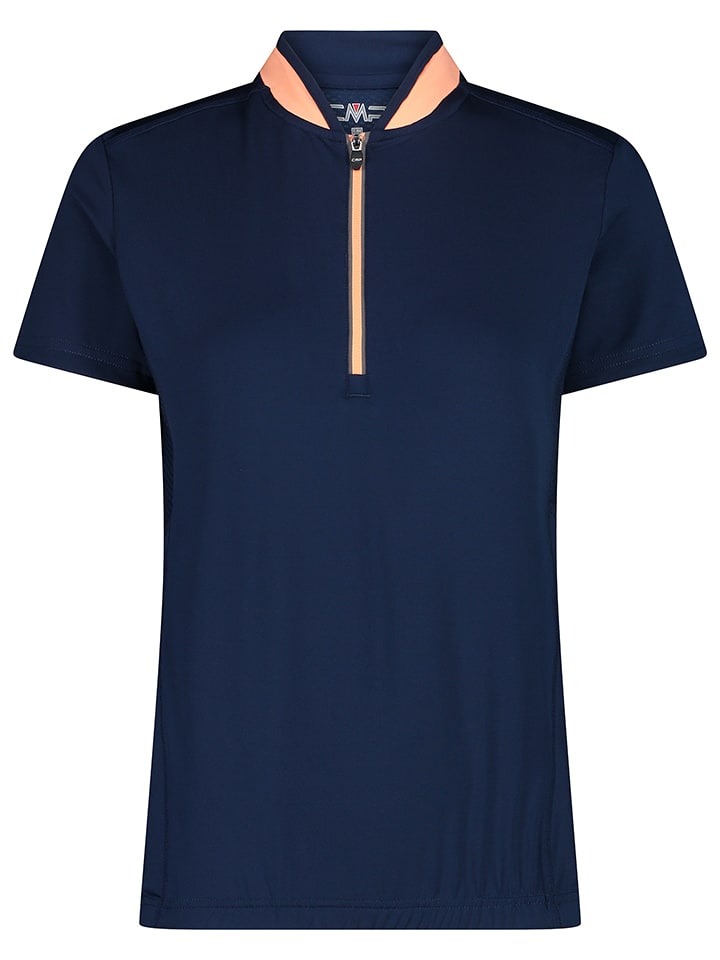 CMP Koszulka kolarska w kolorze granatowym rozmiar: 34