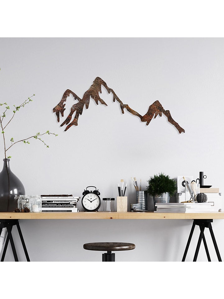 ABERTO DESIGN Dekoracja ścienna "Rusty Mountain" - 70 x 45 cm rozmiar: onesize