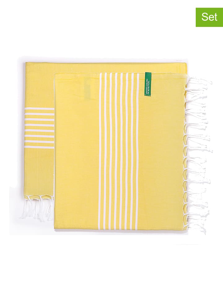 Benetton Fouty (2 szt.) w kolorze żółtym - 165 x 80 cm rozmiar: onesize
