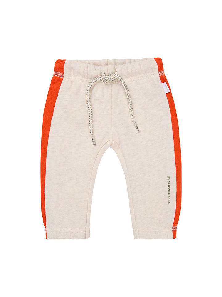 Noppies Spodnie dresowe "Oliver" w kolorze kremowym rozmiar: 74