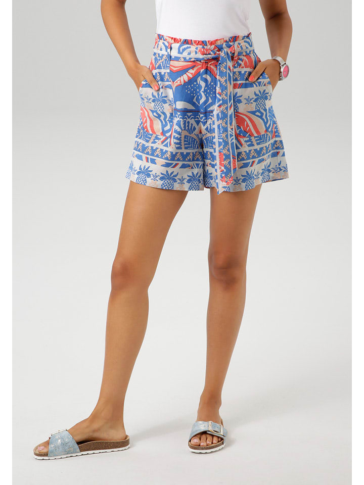 Aniston Szorty w kolorze niebiesko-białym rozmiar: 44