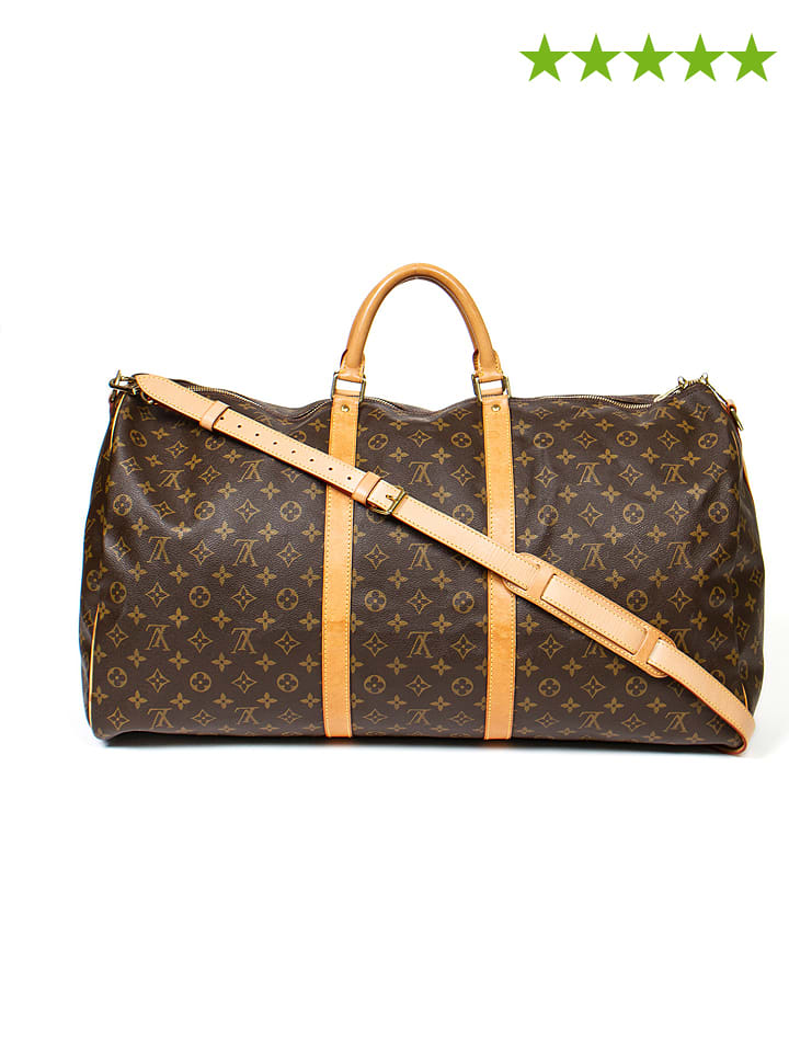Louis Vuitton Torba podróżna "Keepall Bandouliere 60" w kolorze brązowym - 60 x 34 x 27 cm rozmiar: onesize