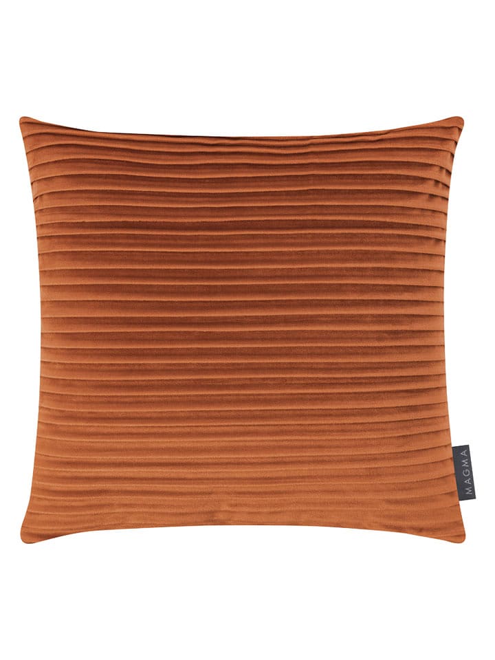 Magma Heimtex Aksamitna poszewka "Selina" w kolorze miedzianym na poduszkę - 40 x 40 cm rozmiar: onesize