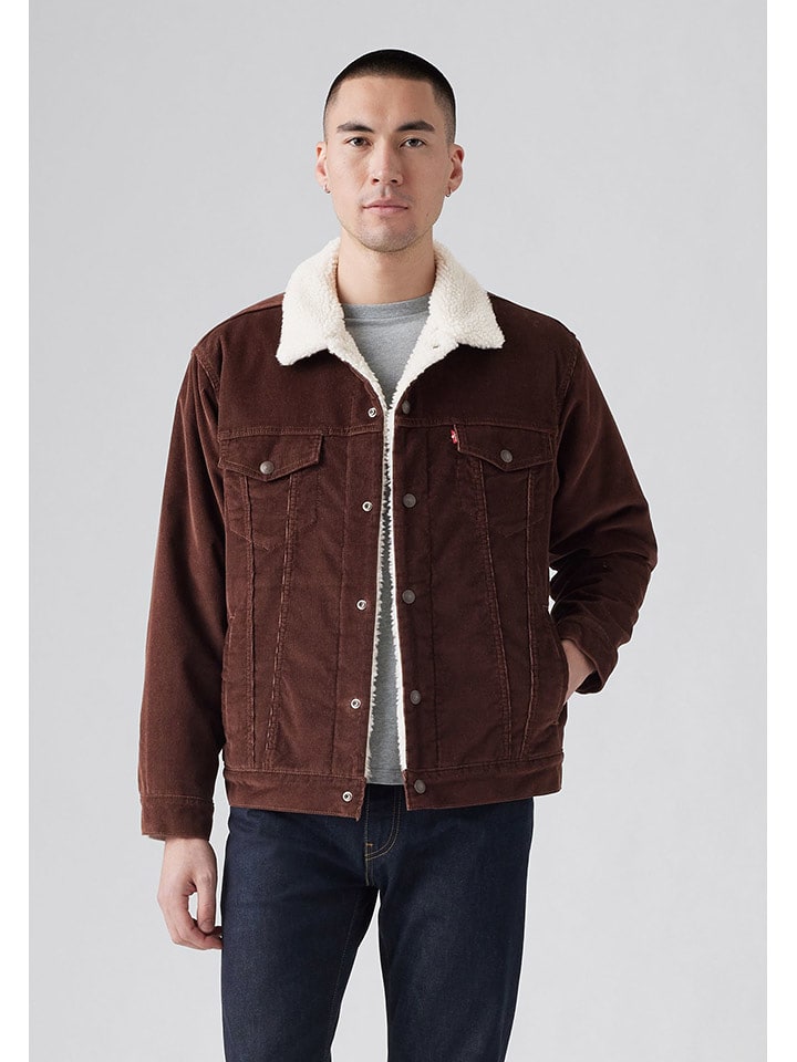 Levi's Kurtka koszulowa w kolorze brązowym rozmiar: XL