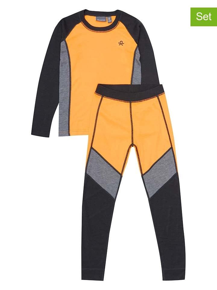 Color Kids 2-częściowy zestaw bielizny funkcyjnej w kolorze pomarańczowym rozmiar: 128