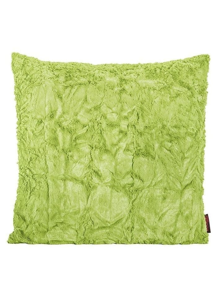 Magma Heimtex Poduszka "Fluffy" w kolorze jasnozielonym - 50 x 50 cm rozmiar: onesize