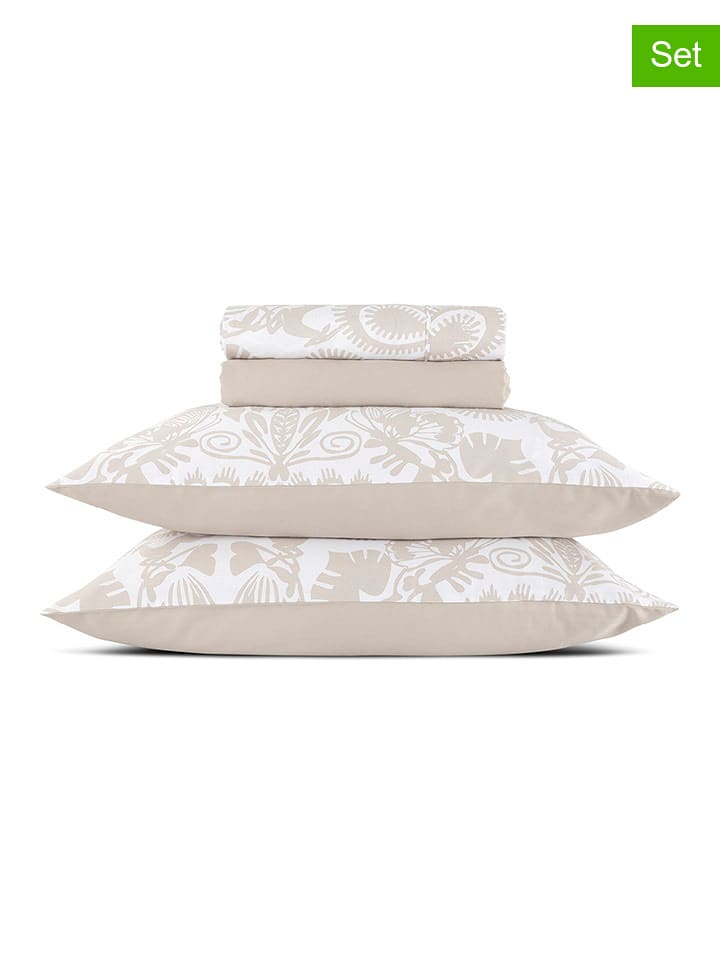 CXL by Christian Lacroix 4-częściowy zestaw satynowy w kolorze beżowym rozmiar: 230x270 cm