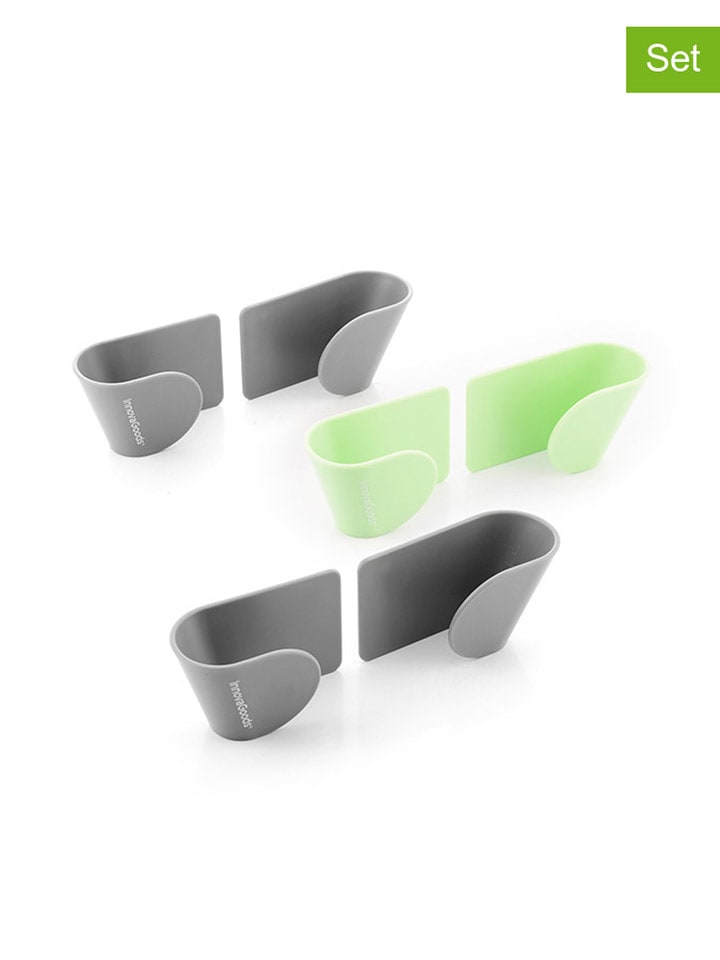 InnovaGoods Uchwyty (3 szt.) w kolorze szaro-zielonym na pokrywki - 4,5 x 5 x 8,5 cm rozmiar: onesize