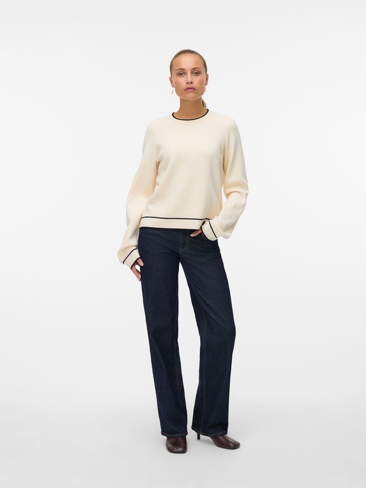 Vero Moda Sweter w kolorze kremowym rozmiar: XS
